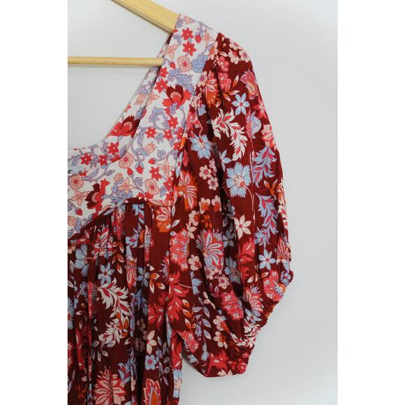 Salty Bright Floral Prairie Dress Size 8 - Picture 3 of 8